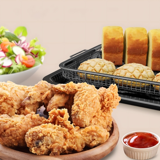 Oven Air Fryer Tray with Basket Large